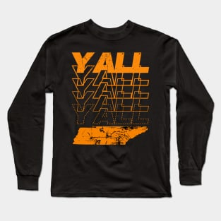 Tennessee Y'all Vintage Distressed Southern Long Sleeve T-Shirt